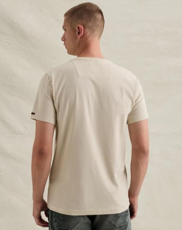 PME Legend Short Sleeve R-Neck American Classic Bone White  (PTSS2608599-7013) - Caramel (Sint-Job-in-’t-Goor)