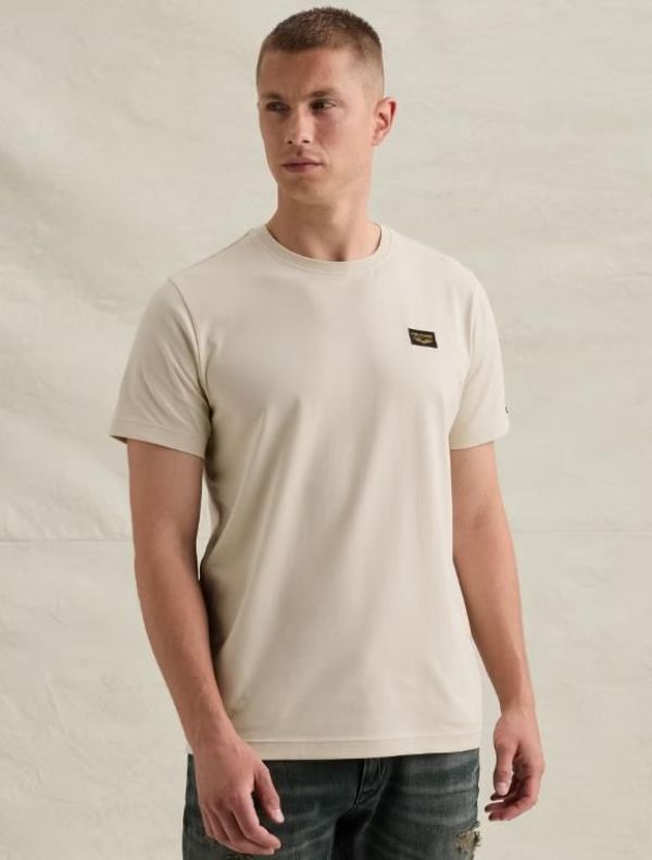 PME Legend Short Sleeve R-Neck American Classic Bone White  (PTSS2608599-7013) - Caramel (Sint-Job-in-’t-Goor)