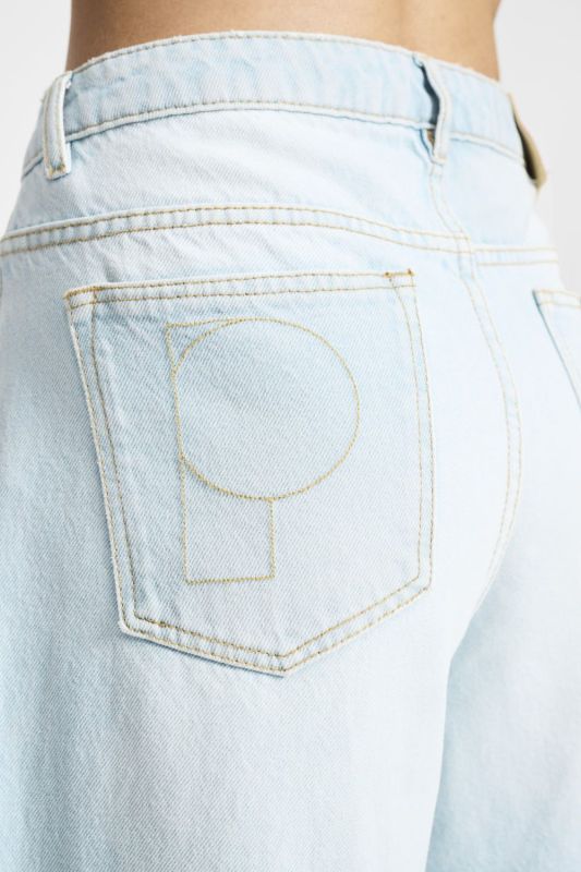 POM Amsterdam Jeans Baggy Wideleg Light Blue  (SP9444) - Caramel (Sint-Job-in-’t-Goor)