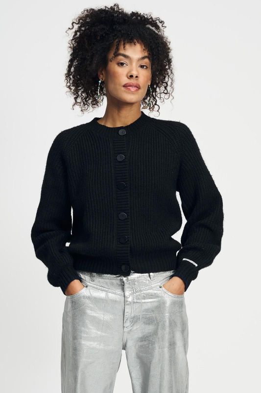 POM Amsterdam Cardigan Nero  (SP9014) - Caramel (Sint-Job-in-’t-Goor)