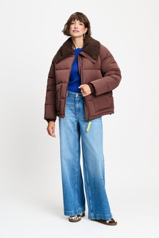 POM Amsterdam Coco Coat Chocolate Brown  (SP9673) - Caramel (Sint-Job-in-’t-Goor)