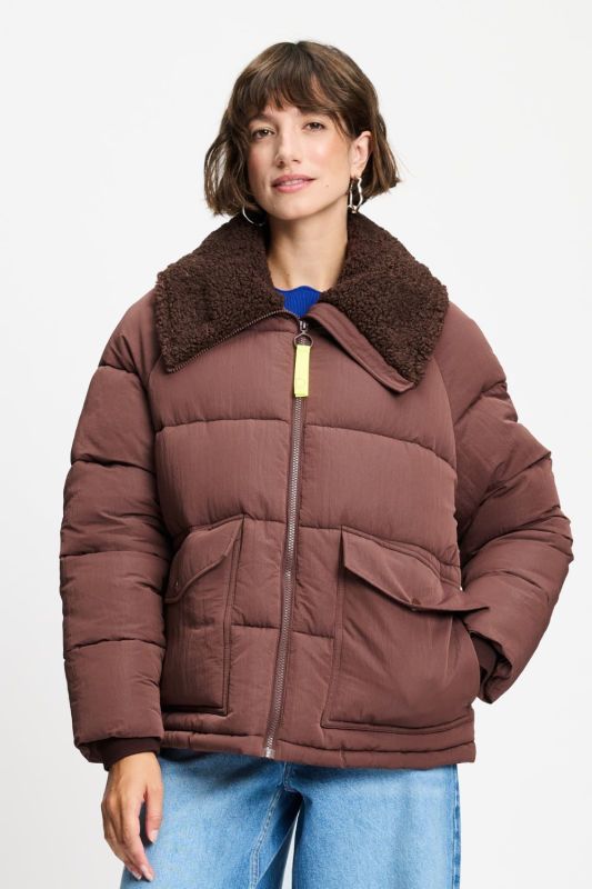 POM Amsterdam Coco Coat Chocolate Brown  (SP9673) - Caramel (Sint-Job-in-’t-Goor)