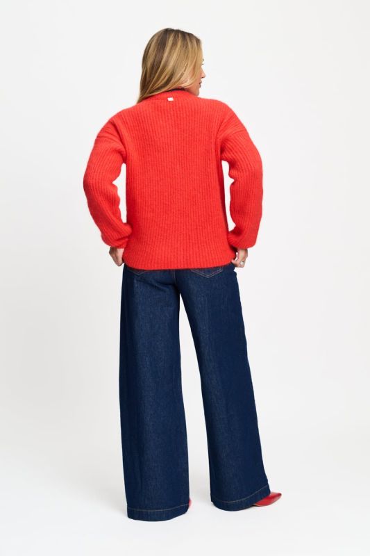 POM Amsterdam Meryl Cardigan Rouge  (SP9801) - Caramel (Sint-Job-in-’t-Goor)