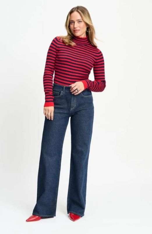 Pom Amsterdam Julia Shimmer Dark Blue Jeans  (SP9805-650) - Caramel (Sint-Job-in-’t-Goor)