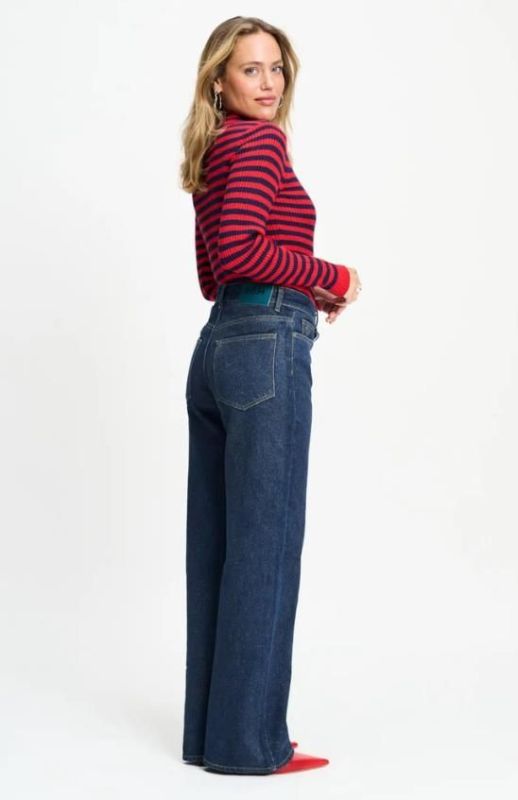 Pom Amsterdam Julia Shimmer Dark Blue Jeans  (SP9805-650) - Caramel (Sint-Job-in-’t-Goor)