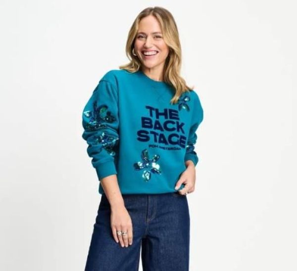 Pom Amsterdam Sweater Sacha The Backstage  (SP9821-700) - Caramel (Sint-Job-in-’t-Goor)
