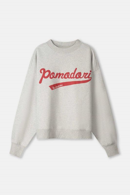 POM Amsterdam Sweater Pomodori  (SP9309-800 GREY) - Caramel (Sint-Job-in-’t-Goor)