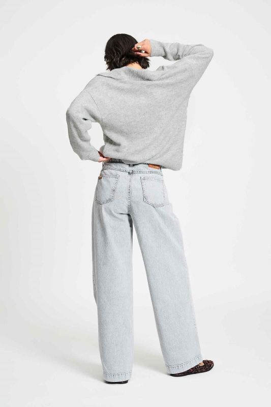 POM Amsterdam Cardigan Grey Melange  (SP9317) - Caramel (Sint-Job-in-’t-Goor)