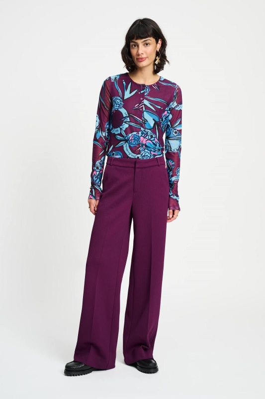 POM Amsterdam Pants Lara Plum  (SP9351-600 PURPLE) - Caramel (Sint-Job-in-’t-Goor)