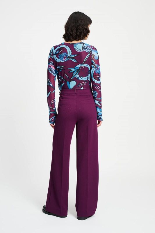 POM Amsterdam Pants Lara Plum  (SP9351-600 PURPLE) - Caramel (Sint-Job-in-’t-Goor)