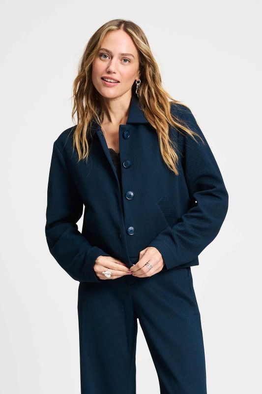 POM Amsterdam Jacket Iris Eternal Blue  (SP9393) - Caramel (Sint-Job-in-’t-Goor)