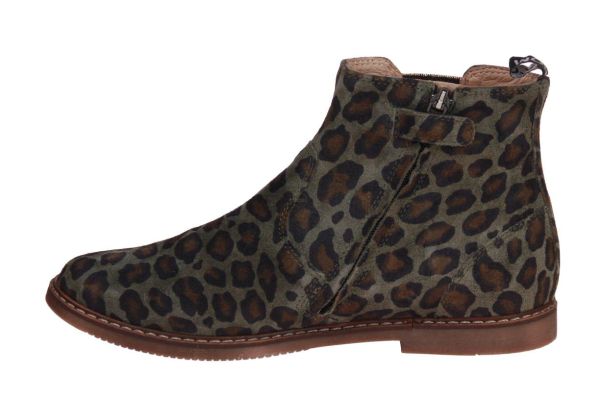 Pom d'Api City Jodzip Leopard Kaki  (CITY-JODZIP) - Caramel (Sint-Job-in-’t-Goor)