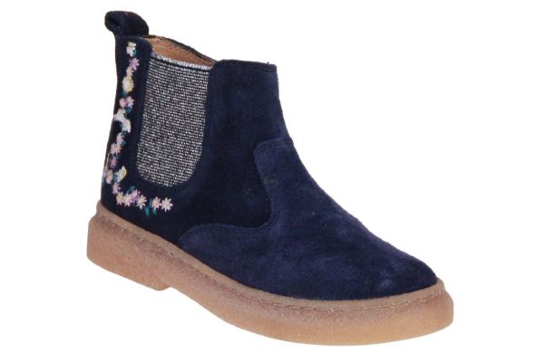 Pom d'Api Trix Jod Zip Brod Enkellaars Blauw  (TRIX JOD NAVY) - Caramel (Sint-Job-in-’t-Goor)