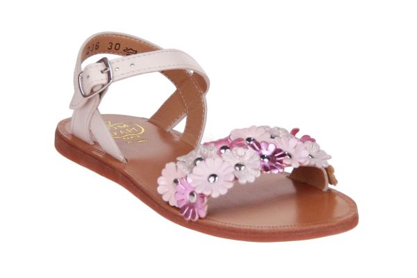 Pom d'Api Plagette Multi Flower Pink  (PLAGETTE MULTI FLO PINK) - Caramel (Sint-Job-in-’t-Goor)