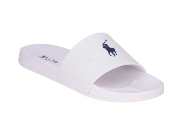 Ralph Lauren Polo Lennon Slipper Wit  (RL04957101) - Caramel (Sint-Job-in-’t-Goor)