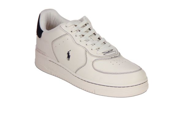 Ralph Lauren Masters Sneaker Ecru/Blauw  (809P15490001) - Caramel (Sint-Job-in-’t-Goor)