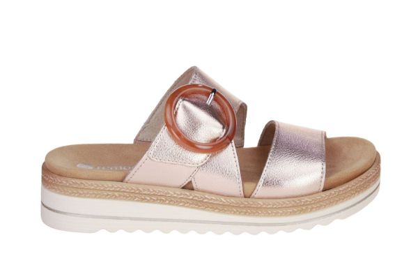 Remonte Slipper Metallic Roze  (D0Q51-90) - Caramel (Sint-Job-in-’t-Goor)