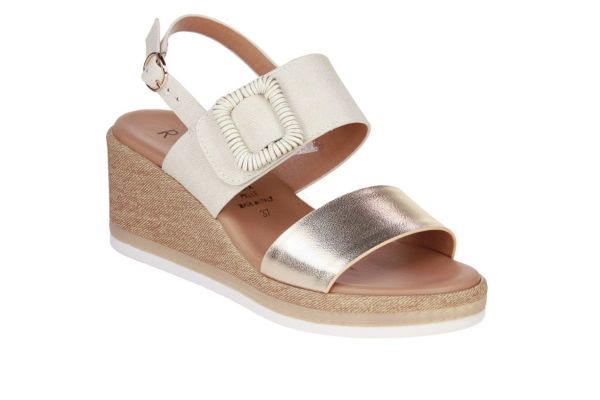 Repo Goud-Beige Sandaal  (53289-E6 Platino) - Caramel (Sint-Job-in-’t-Goor)