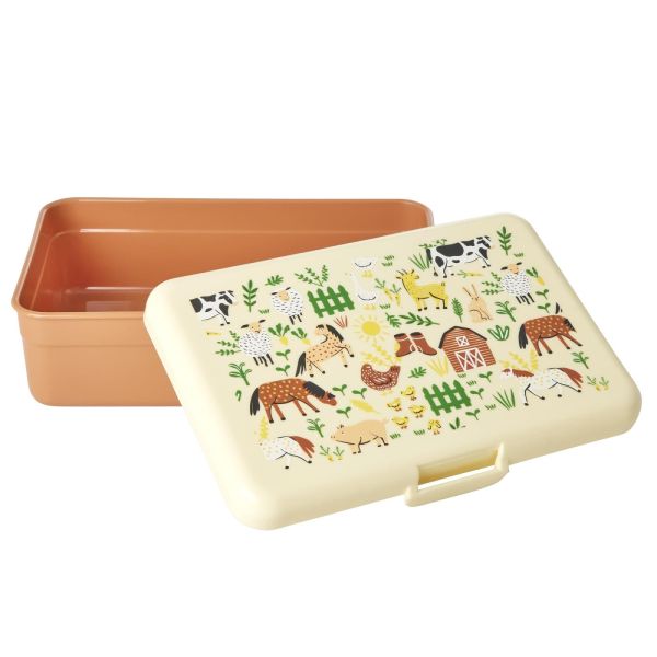 Rice Plasitc Lunchbox Farm Totable  (BXLUN-FARMTOTO) - Caramel (Sint-Job-in-’t-Goor)