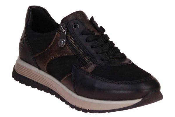 Rieker Sneaker Zwart G-leest  (49010-00) - Caramel (Sint-Job-in-’t-Goor)