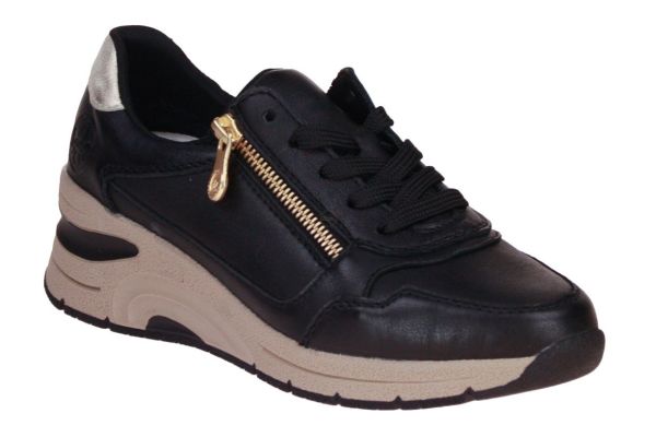 Rieker Sneaker Zwart  (N9301-00) - Caramel (Sint-Job-in-’t-Goor)