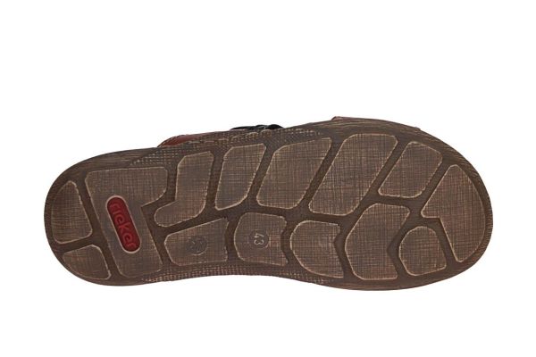 Rieker Slipper Bruin-Blauw  (22099-25) - Caramel (Sint-Job-in-’t-Goor)
