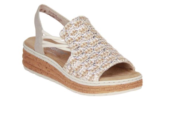 Rieker Gevlochten Sandaal Beige  (62741-60) - Caramel (Sint-Job-in-’t-Goor)