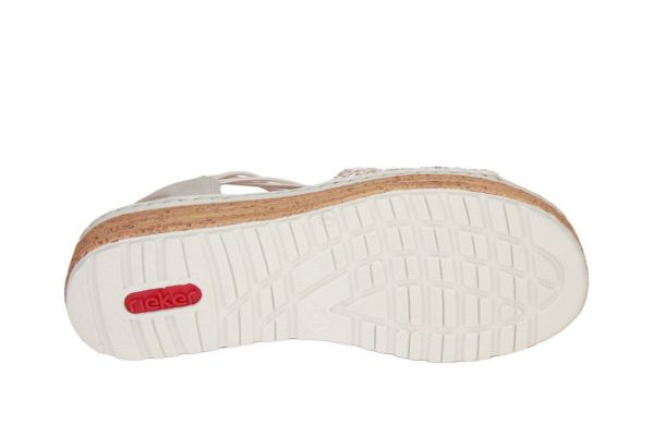 Rieker Gevlochten Sandaal Beige  (62741-60) - Caramel (Sint-Job-in-’t-Goor)