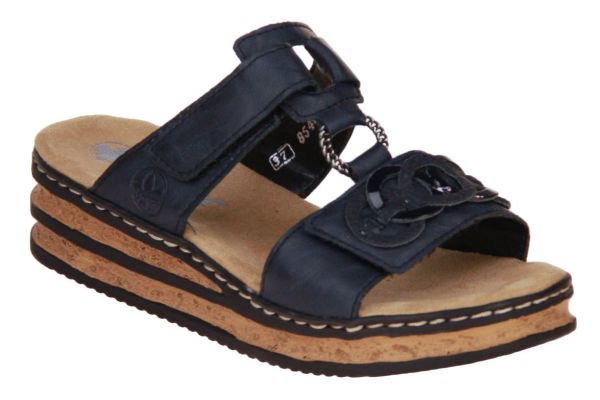 Rieker Slipper Blauw  (62936-14) - Caramel (Sint-Job-in-’t-Goor)