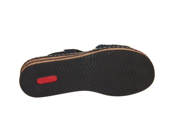 Rieker Slipper Blauw  (62943-14) - Caramel (Sint-Job-in-’t-Goor)