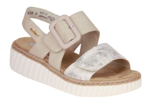 Rieker Sandaal Beige G-leest  (69260-60) - Caramel (Sint-Job-in-’t-Goor)