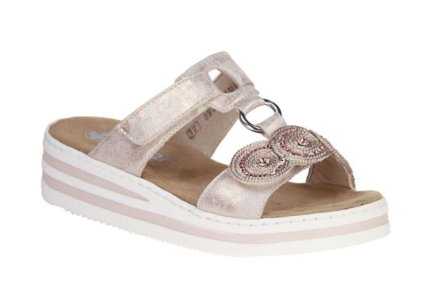 Rieker Roze Slipper  (V0200-90) - Caramel (Sint-Job-in-’t-Goor)