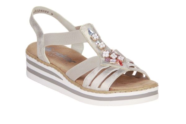 Rieker Beige Sandaal  (V0245-60) - Caramel (Sint-Job-in-’t-Goor)