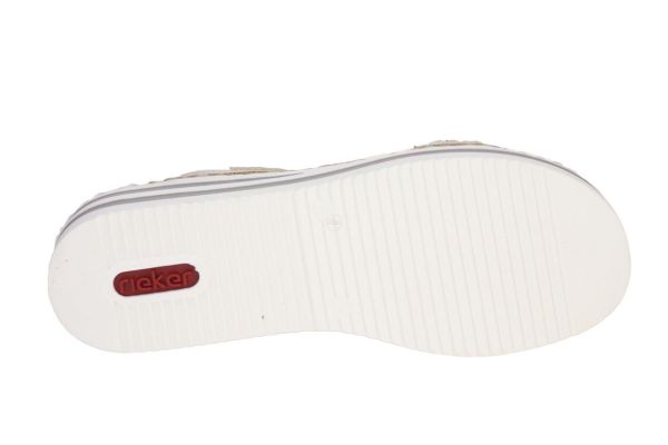 Rieker Beige Slipper  (V02M6-60) - Caramel (Sint-Job-in-’t-Goor)