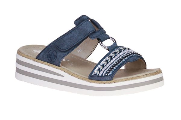 Rieker Blauwe Slipper  (V02M6-15) - Caramel (Sint-Job-in-’t-Goor)