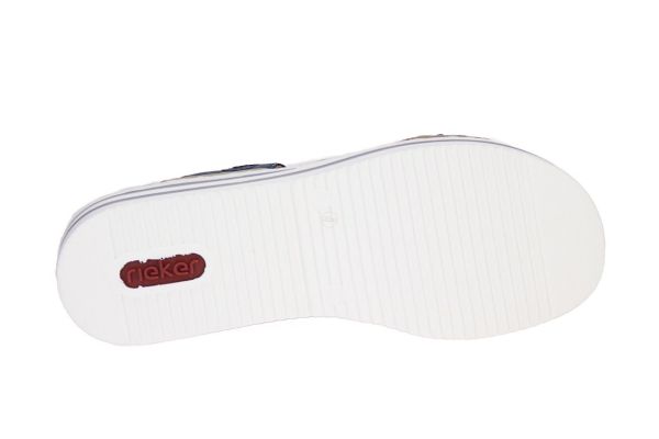 Rieker Blauwe Slipper  (V02M6-15) - Caramel (Sint-Job-in-’t-Goor)