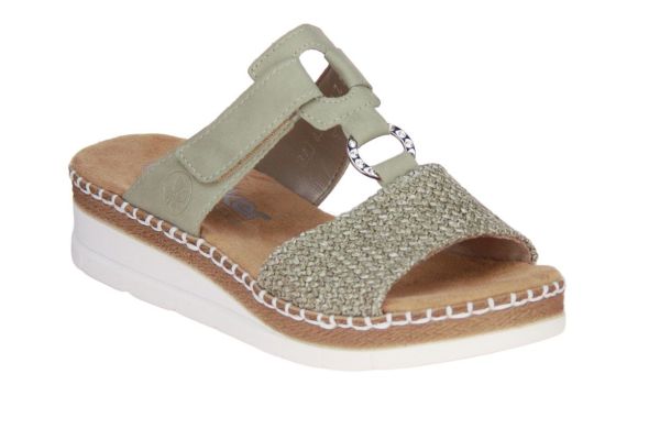 Rieker Slipper Kaki  (V1243-52) - Caramel (Sint-Job-in-’t-Goor)