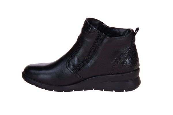 Rieker Korte Laars Zwart   (L4861-00) - Caramel (Sint-Job-in-’t-Goor)
