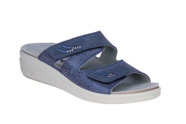 Rohde Slipper Blauw  (5729-56) - Caramel (Sint-Job-in-’t-Goor)