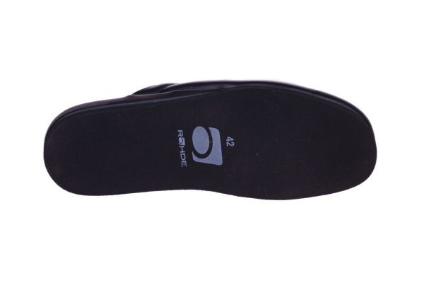 Rohde Zwarte Pantoffel Parketzool  (6607-90) - Caramel (Sint-Job-in-’t-Goor)