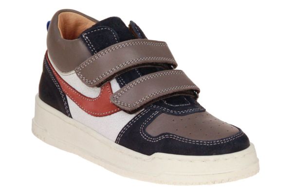 Romagnoli Velcroschoen Taupe-Blauw  (7380R-326) - Caramel (Sint-Job-in-’t-Goor)