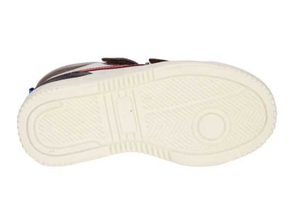 Romagnoli Velcroschoen Taupe-Blauw  (7380R-326) - Caramel (Sint-Job-in-’t-Goor)