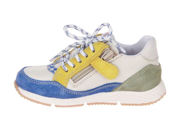 Romagnoli Sneaker Offwhite-Blauw  (8161-R128) - Caramel (Sint-Job-in-’t-Goor)