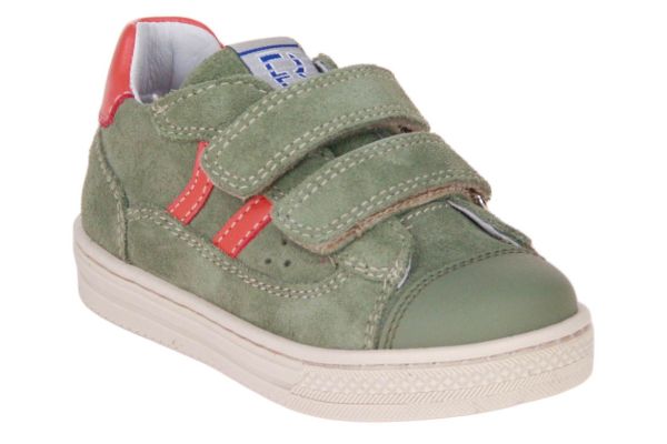 Romagnoli Velcroschoen Groen-Oranje  (8223-F084) - Caramel (Sint-Job-in-’t-Goor)