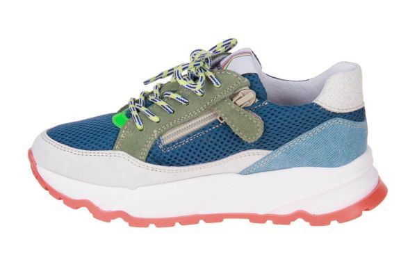 Romagnoli Sneaker Blauw-Groen  (8638-R050) - Caramel (Sint-Job-in-’t-Goor)