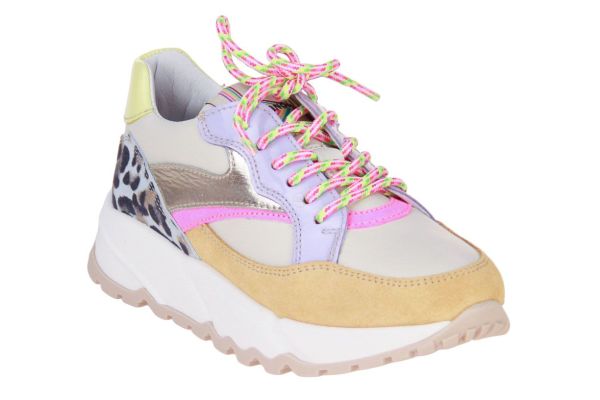 Romagnoli Sneaker Offwhite-Multi  (8638-R028) - Caramel (Sint-Job-in-’t-Goor)