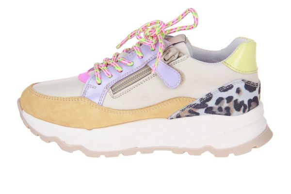 Romagnoli Sneaker Offwhite-Multi  (8638-R028) - Caramel (Sint-Job-in-’t-Goor)