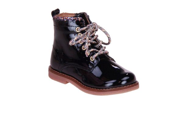 Romagnoli Veterboot Lak Zwart  (9089-F001) - Caramel (Sint-Job-in-’t-Goor)