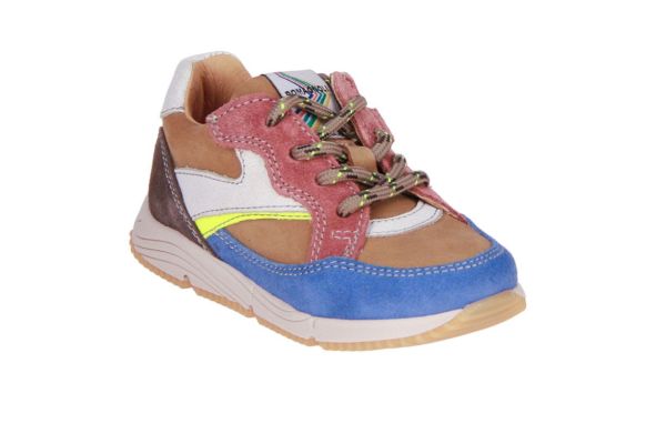 Romagnoli Sneaker Camel-Blauw  (9099-R038) - Caramel (Sint-Job-in-’t-Goor)