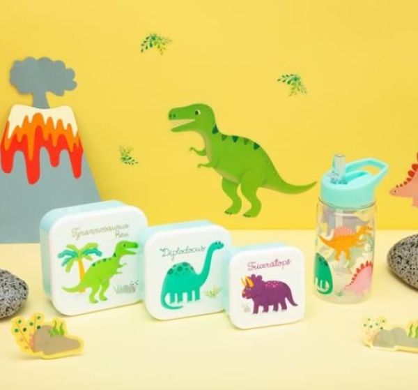 Sass & Belle Roarsome Dinosaurs Lunch Boxes - Set of 3  (MAXI044) - Caramel (Sint-Job-in-’t-Goor)